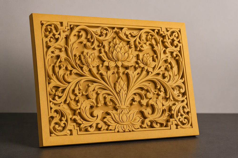 Carved routed decorative boards